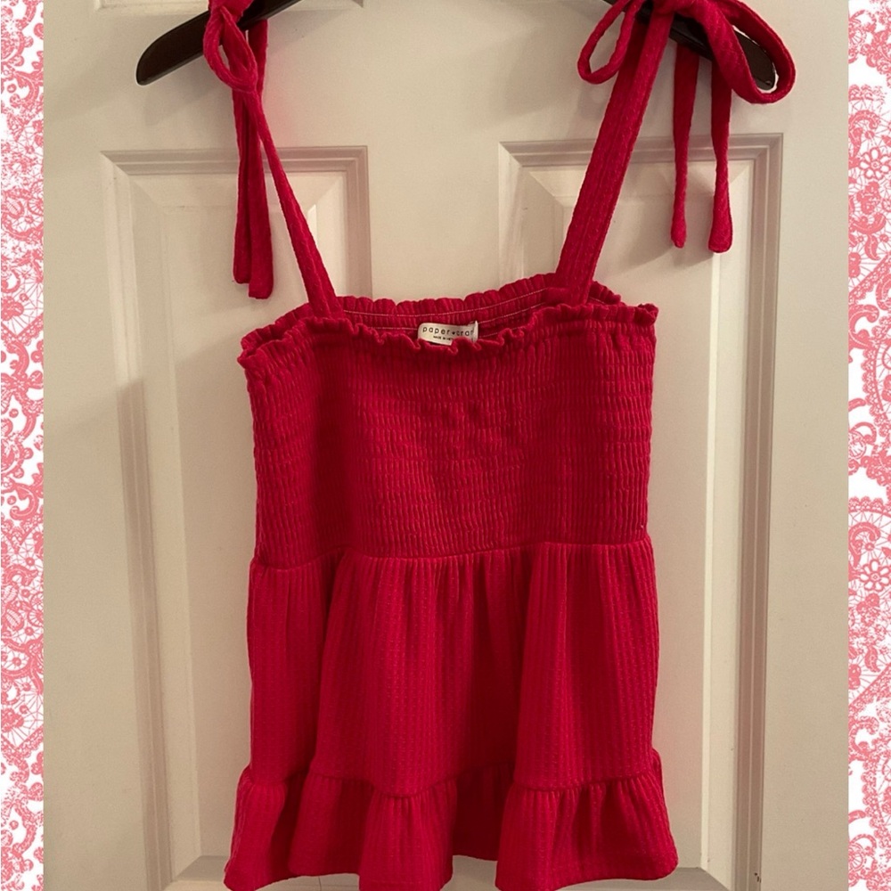 Paper Crane Strappy Halter Top - NWT - Size Medium - Pink - Picture 1 of 9
